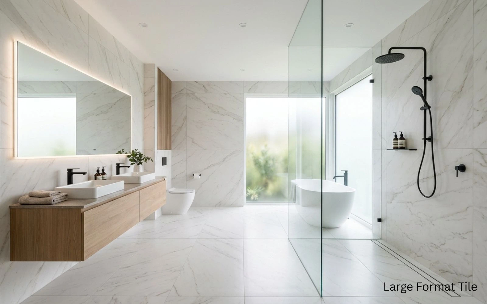 Large Format Tile Bathroom Ideas